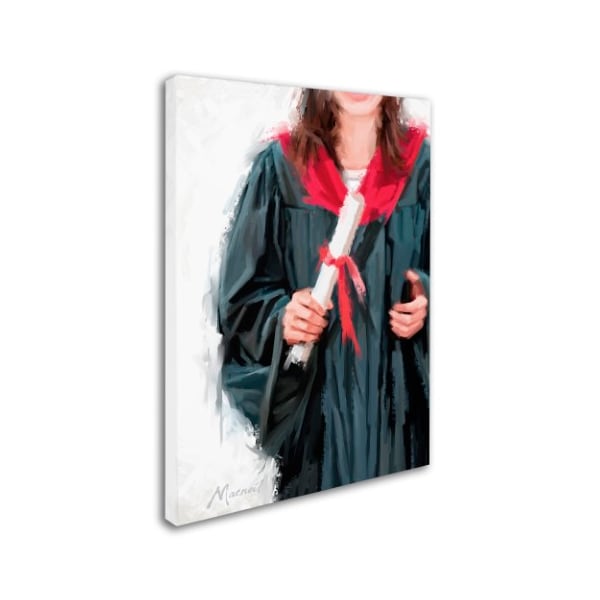 The Macneil Studio 'Graduation Female' Canvas Art,14x19